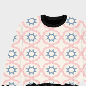 Girls’ Floral Pink All-Over Print Sweatshirt: Blossoms of Comfort
