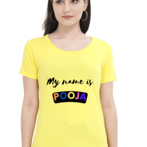 Unique ‘My Name is POOJA’ Quote T-Shirt – Personalized Gift Idea