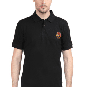 Tiger Polo Neck T-Shirt: Roaring Style for Your Wardrobe
