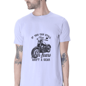 Men’s Bike Graphic T-Shirt: Conquer Fears, Shift Gears