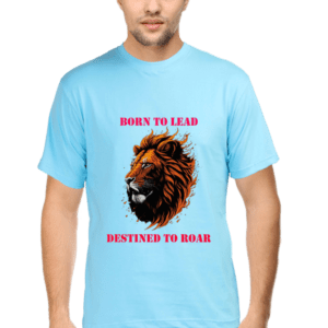 “Born to Lead, Destined to Roar” Lion Portrait T-Shirt