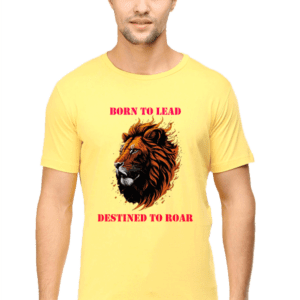 “Born to Lead, Destined to Roar” Lion Portrait T-Shirt