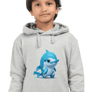 Playful Dolphin Unisex Kids Sweatshirt – Cozy Marine Delight