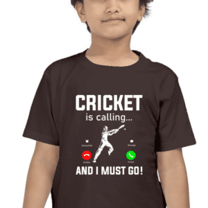 “Cricket is Calling, I Must Go” T-shirt for Boy