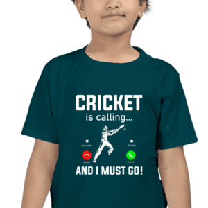 “Cricket is Calling, I Must Go” T-shirt for Boy