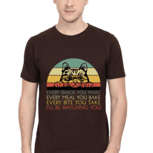Food Stalker: ‘I’ll Be Watching You’ Funny Quote T-Shirt for Men