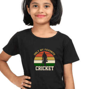 “Only My Favorite – Cricket” T-shirt for Girls