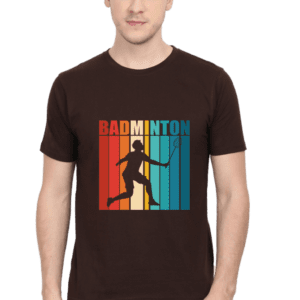 “Smash the Game: Badminton Enthusiast’s T-shirt for Men