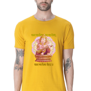 “Men’s T-Shirt with Ganpati Aarti Art”