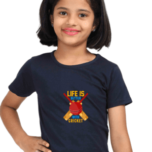 “Life is Better with Cricket” Quote T-Shirt for Girl