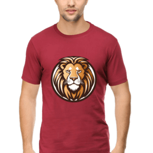 Roaring Majesty: Lion Logo T-shirt
