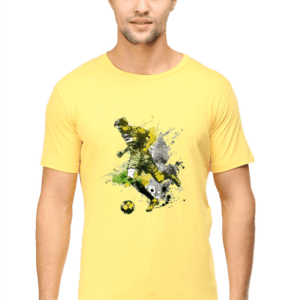 Fluid Motion: Soccer Watercolor Graphic T-shirt
