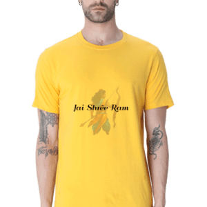 Divine Devotion: ‘Jai Shree Ram’ T-Shirt with Lord Shri Ram Image