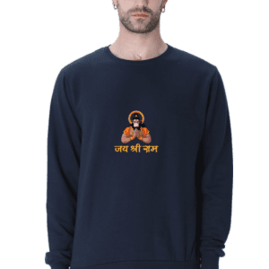 Divine Affirmation: ‘Jai Shree Ram’ Lord Hanuman Graphic Sweatshirt