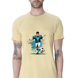 Dynamic Play Men’s Football Graphic T-Shirt