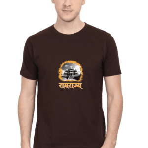 Spiritual Elegance: ‘Ramrajya’ T-Shirt with Majestic Temple Graphic