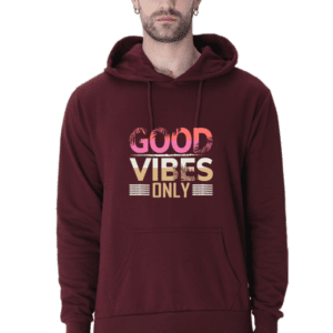 Unisex Sweatshirt with Stylish ‘Good Vibes Only’ Typography