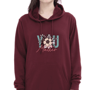 Blossoming Affirmation: ‘You Matter’ Unisex Sweatshirt with Floral Elegance