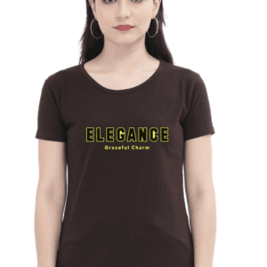Elegency: Graceful Charm Typography T-Shirt