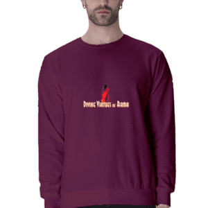 Embodied Virtue: ‘Divine Virtues of Rama’ Lord Ram Graphic Sweatshirt