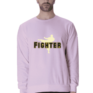 Fierce Fighter Typography Sweatshirt