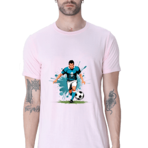 Dynamic Play Men’s Football Graphic T-Shirt