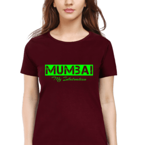 Mumbai Magic: Typography-Infused Infatuation T-Shirt”